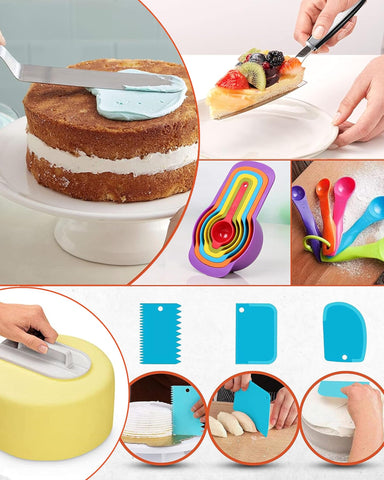 RFAQK 700PCs: nivelador de pasteles para capas uniformes y limpias.