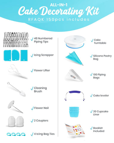 RFAQK bolsas-de-decorar-100: control y precisión en cada trazo.
