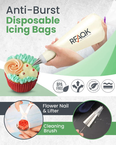 Bolsas de repostería desechables RFAQK: prácticas y limpias para cada uso.