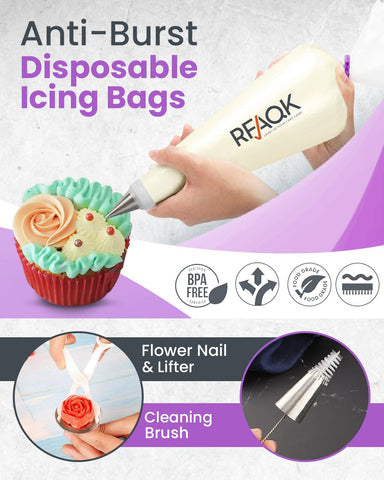 RFAQK bolsas desechables para decorar con comodidad y limpieza