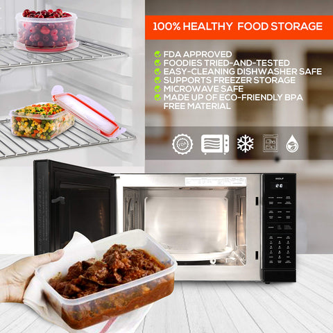 RFAQK envases transparentes para identificar alimentos fácilmente.