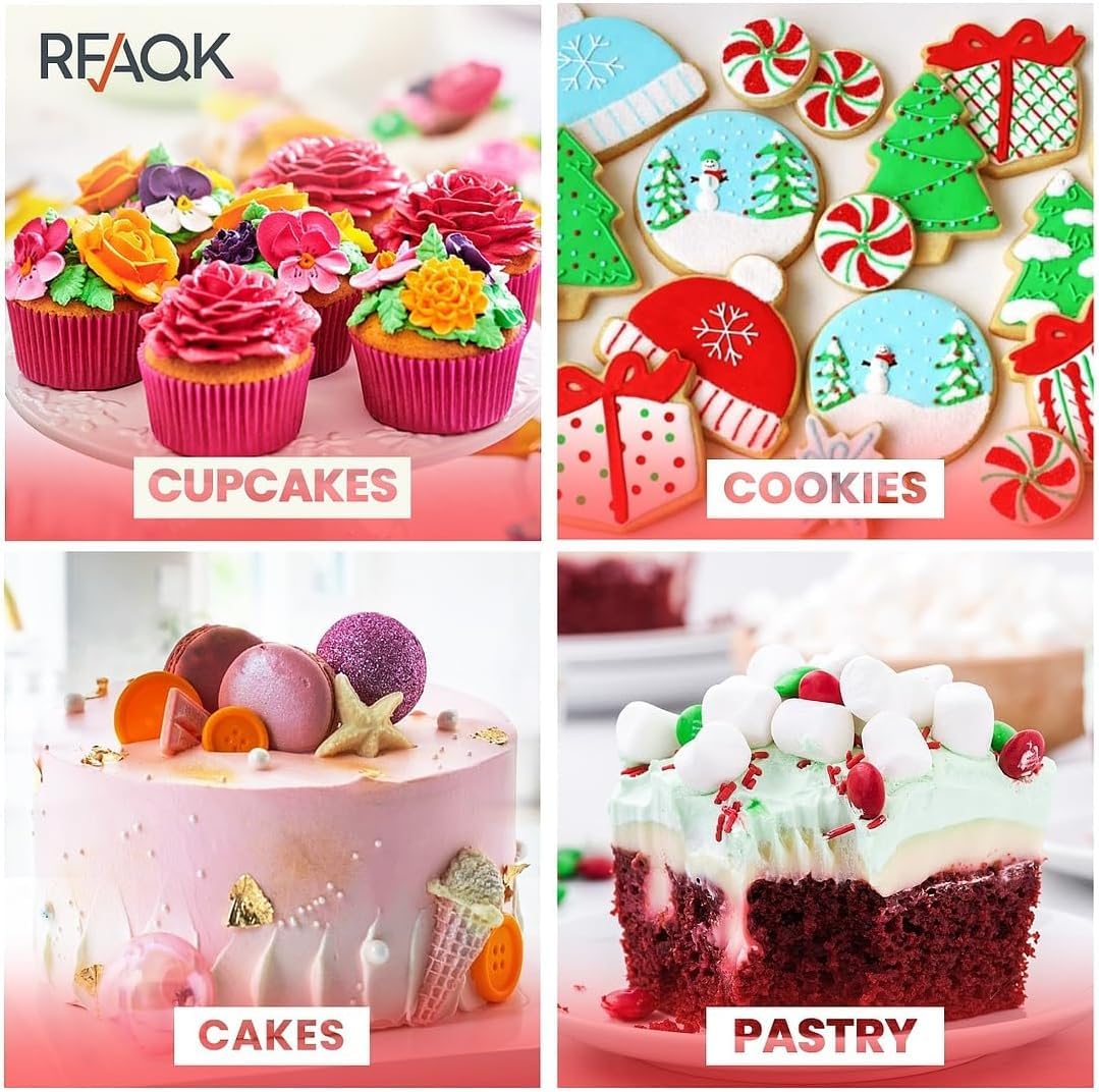 RFAQK espátula recta para alisar superficies de pasteles