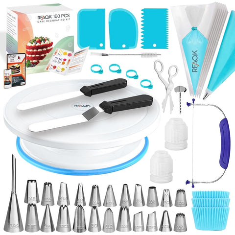 RFAQK torno-decorar-tarta-360: giro suave para decoraciones uniformes.