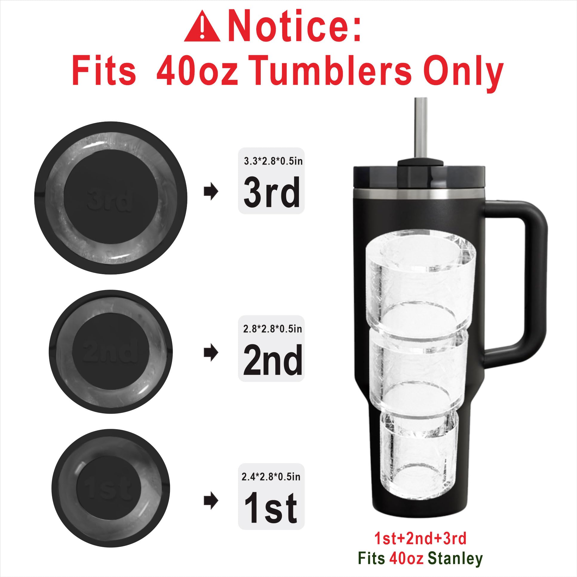 Rhewatin cubos hielo cilindricos desmolde fácil para bebidas frías.