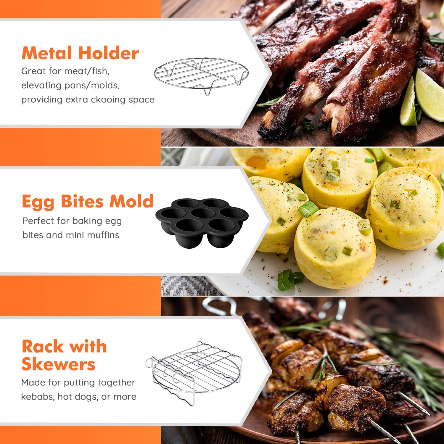 RHM molde huevos, bocaditos perfectos para desayunos.