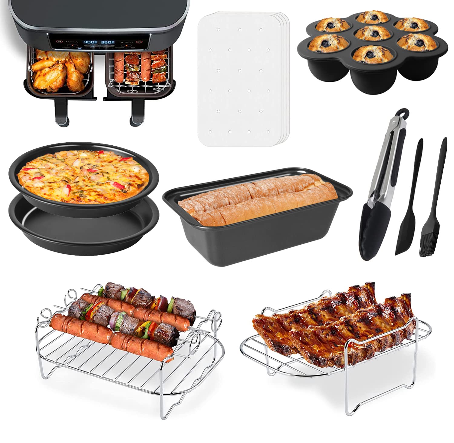 RHM molde para tarta resistente al calor, ideal para hornear en freidora de aire