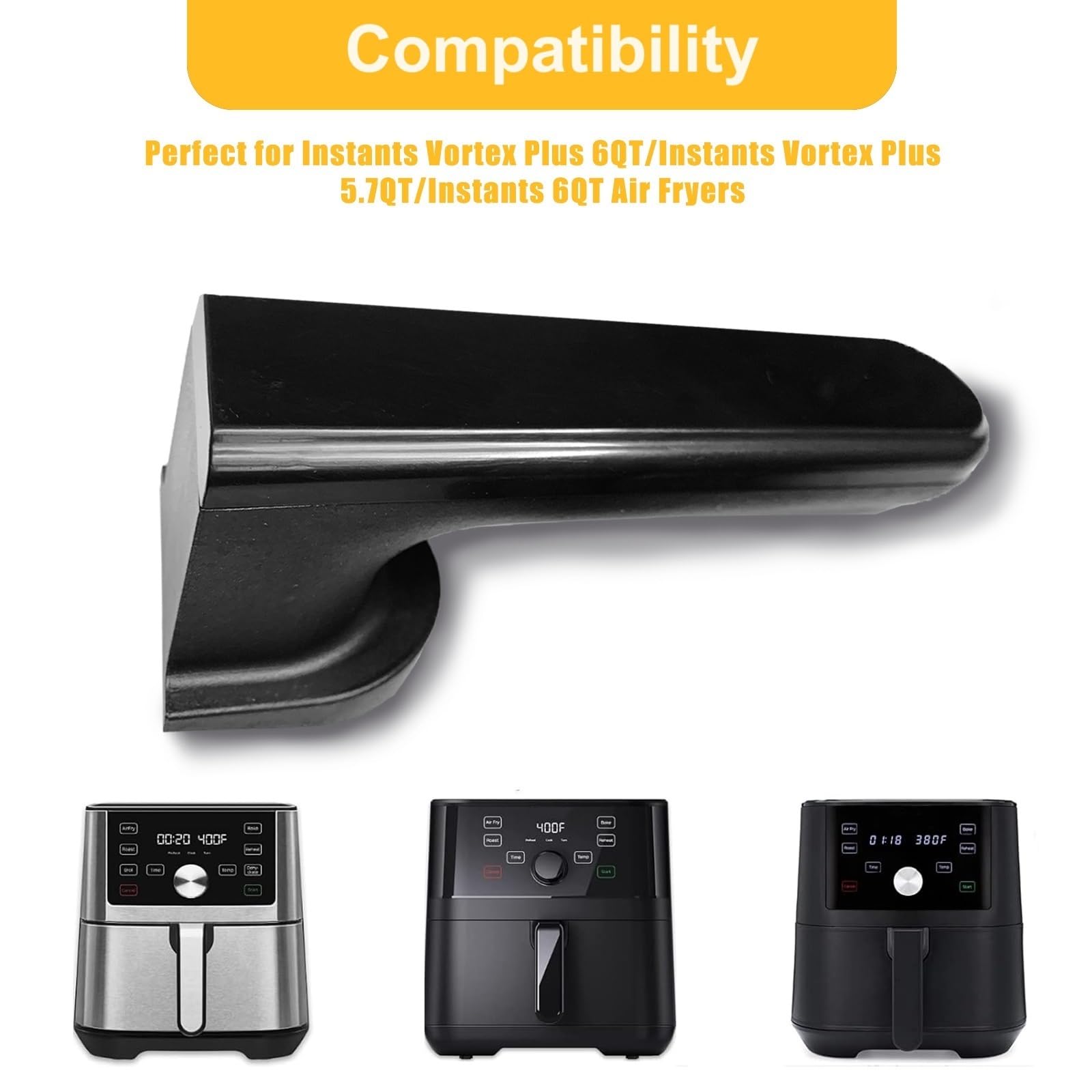 rhsaae manija repuesto para Instants Vortex Plus 57qt, diseño ergonómico para mayor comodidad.