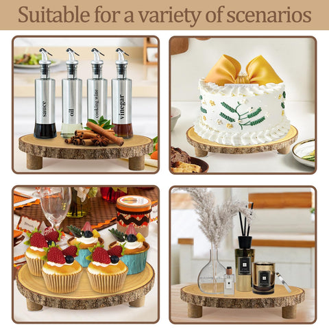RHuar portapasteles de madera para bodas y celebraciones elegantes