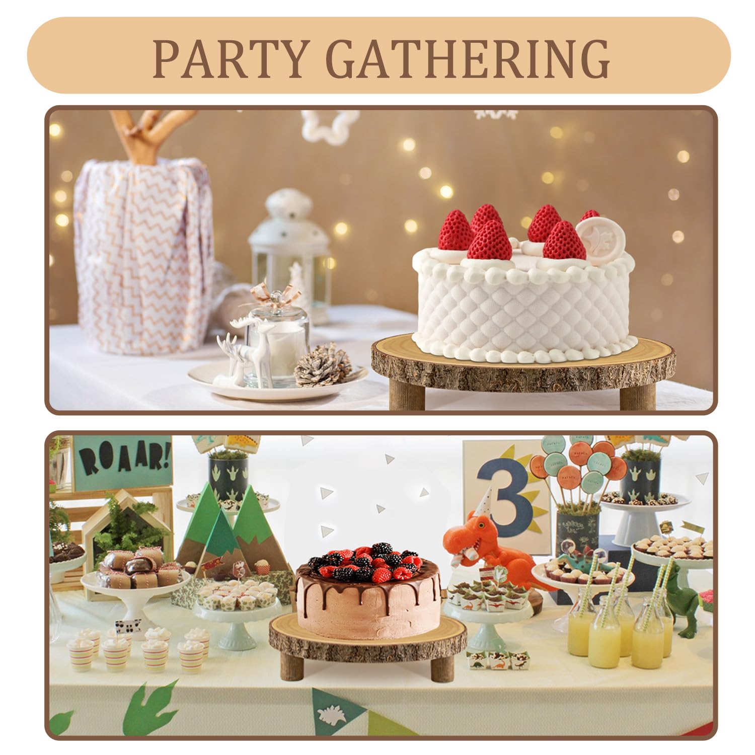 RHuar portapasteles para eventos, exhibición elegante en mesa
