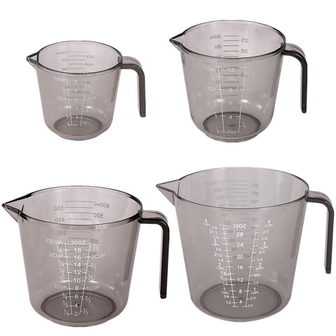 RHUISHU tazas medidoras 1000 ml con pico vertedor para porciones grandes.