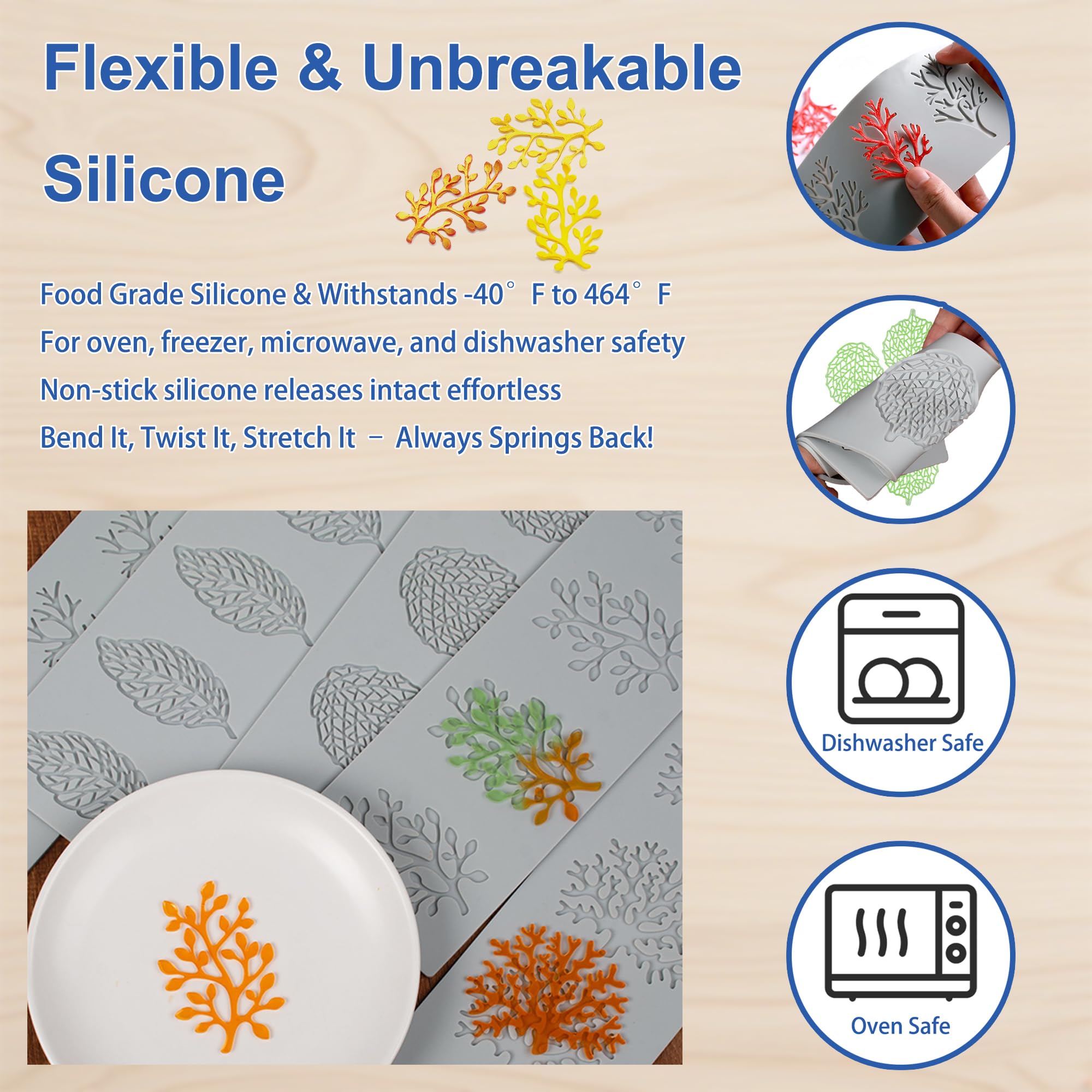 RHVQ espátula silicona para cocina, flexible y fácil de limpiar.