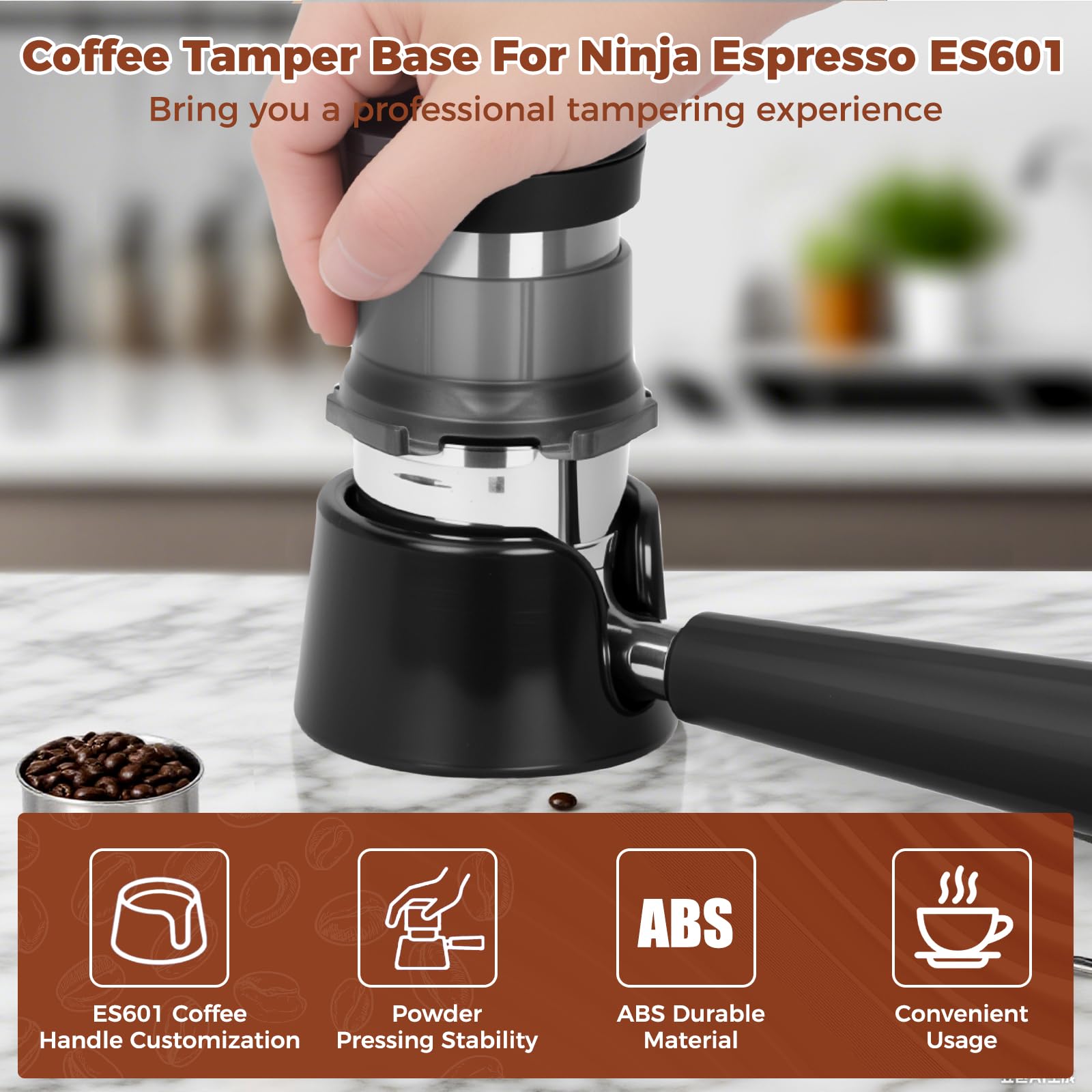 Ricank base para tampado de Ninja Luxe ES601 mejora la estabilidad durante el tampado.