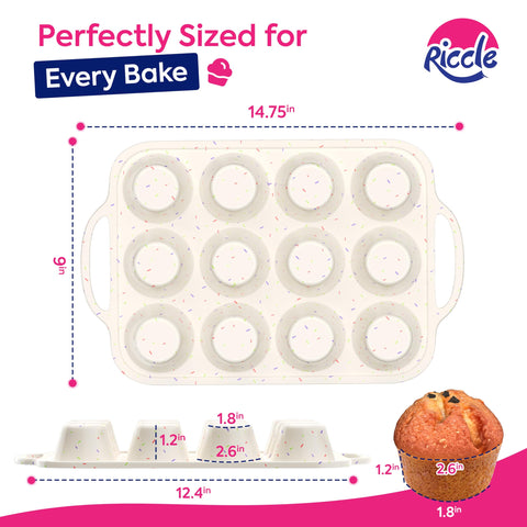 RICCLE bandejas silicona dos piezas apilables para ahorro de espacio