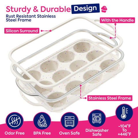 RICCLE silicona sin BPA apta para horno y lavavajillas