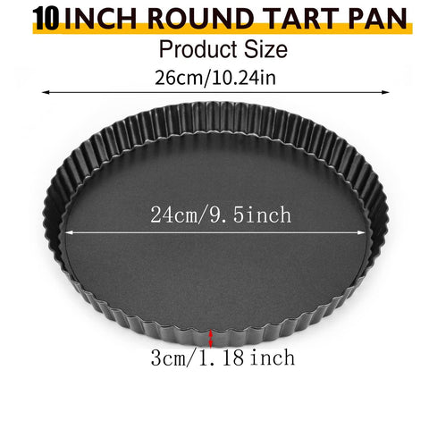 RICHSC-PAN molde para tartas con borde ondulado para acabado profesional.