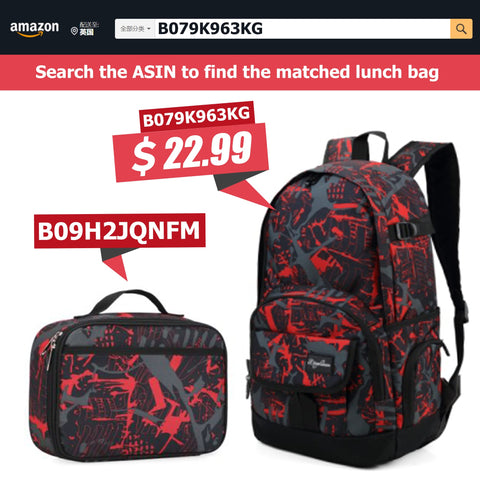 Rickyh Style Lonchera de tamaño 10x8x3,7 pulgadas cabe en mochilas.