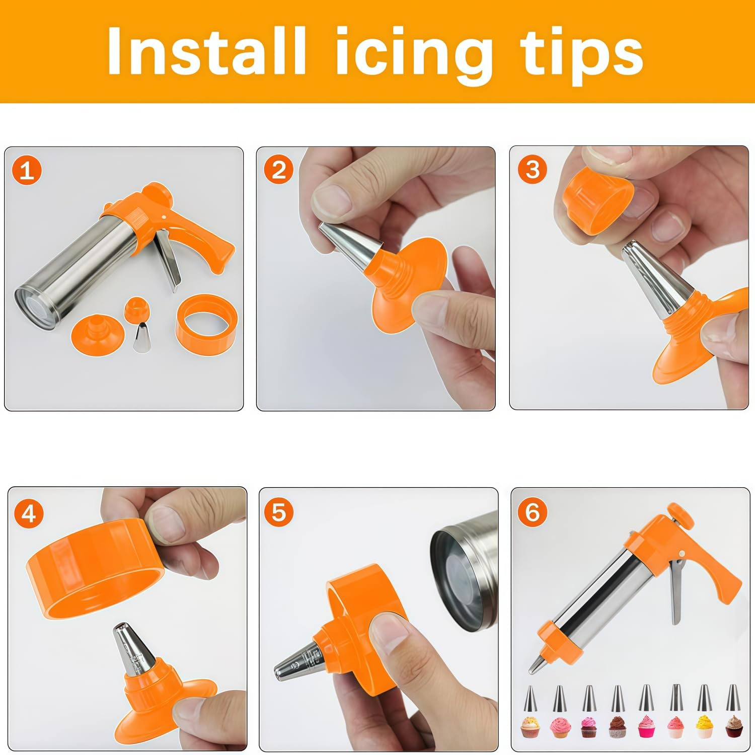 Ridanstian Spritz Press Kit de acero inoxidable para mayor seguridad