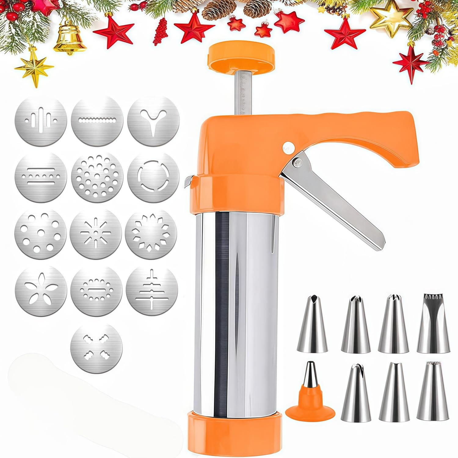 Ridanstian Spritz Press Kit con discos para galletas uniformes