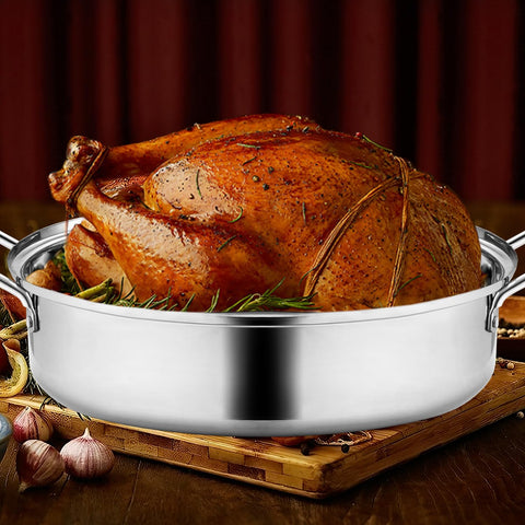RIDGEPOLE uso multipropósito para pavo y pollo en asados festivos.