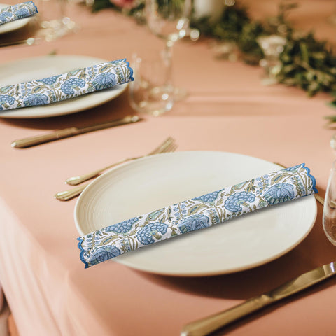 Servilletas de mesa Ridhi verde espárrago, duraderas para uso diario y ocasiones especiales.