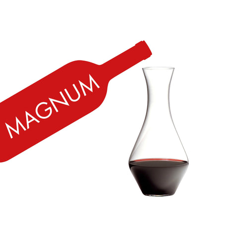 Riedel Cabernet Magnum Decantador capacidad para dos botellas de vino.