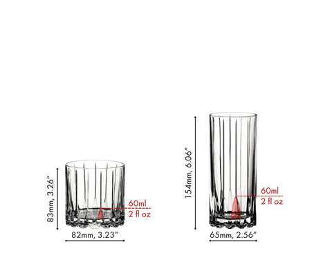 Conjunto de 8 vasos Riedel, versátil para rocosos y cócteles.