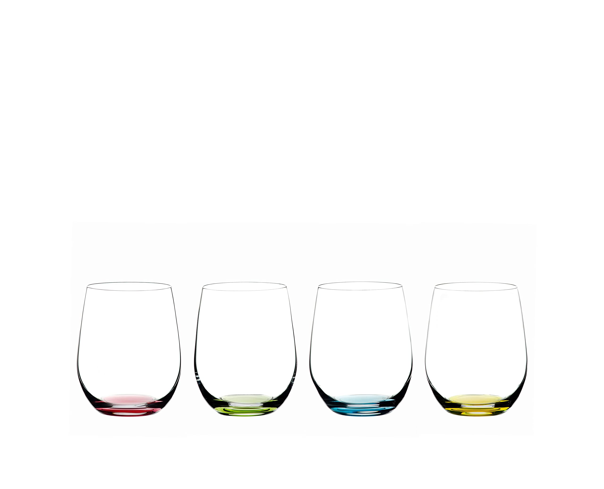 Riedel O Happy Rosa: copa sin tallo con base rosa para distinguir copas
