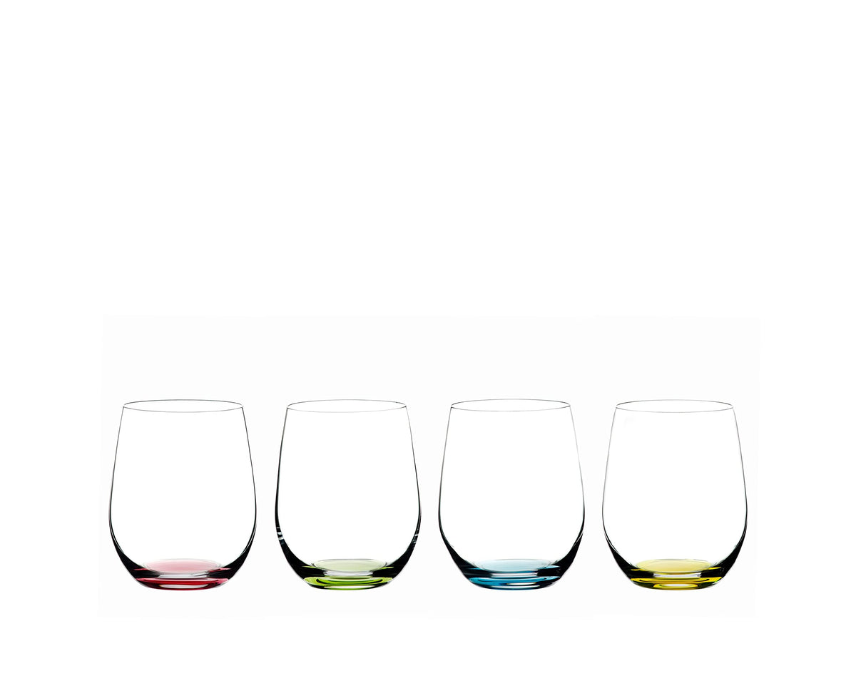 Riedel O Happy Rosa: copa sin tallo con base rosa para distinguir copas