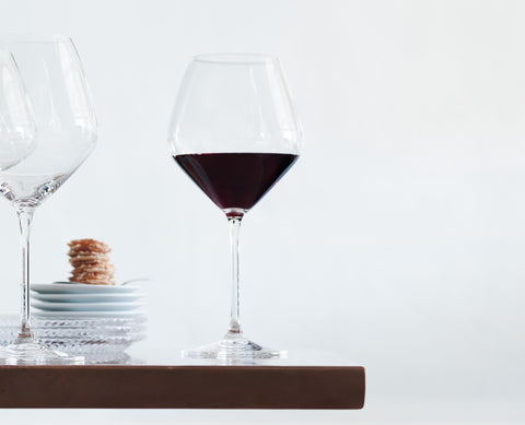 Copa Riedel Extreme Pinot Noir con diseño extremo para vinos del Nuevo Mundo.