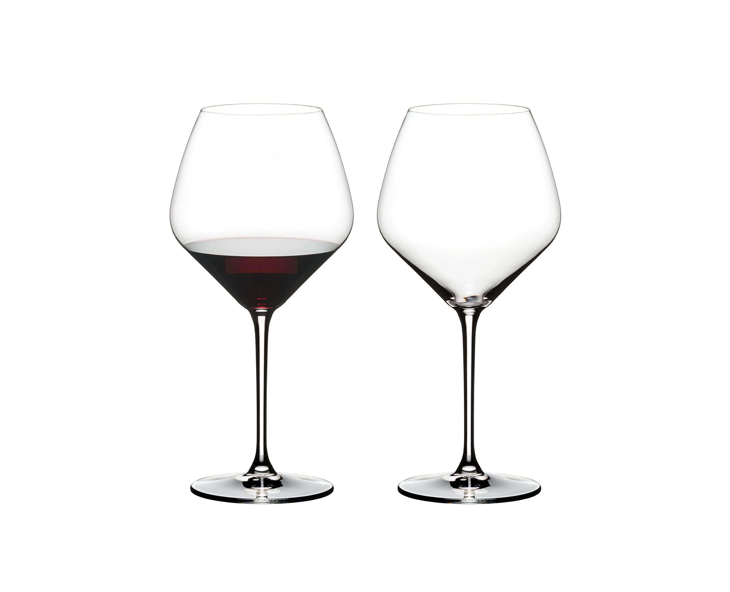 Vaso Riedel Extreme Pinot Noir con forma diamante realza notas de turba y ciruela.