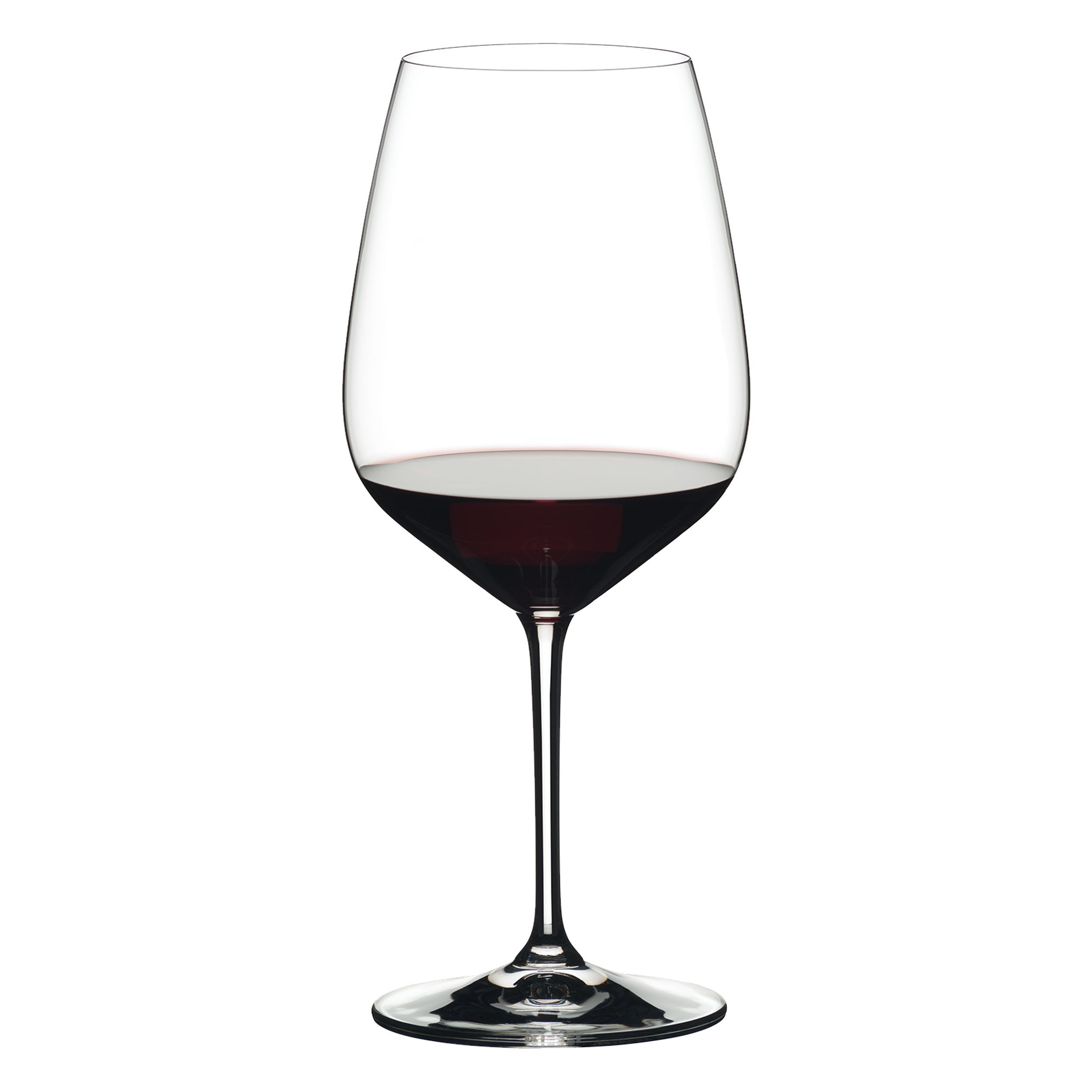 Copas Riedel Extreme Cabernet, vaso diamante, realza estructura y aroma de tintos complejos.