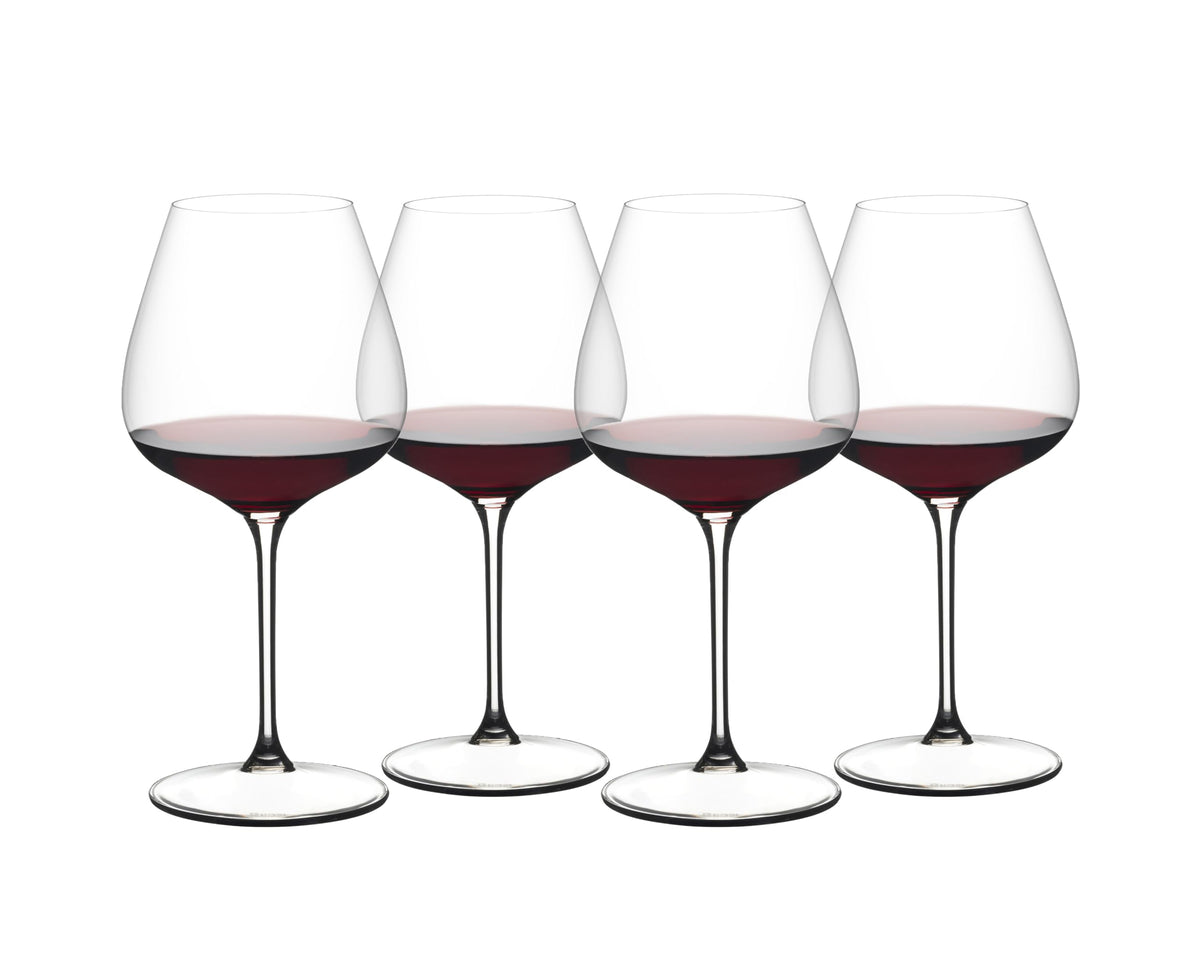 Copa Riedel Grape para Pinot Noir y Nebbiolo, realza aromas.