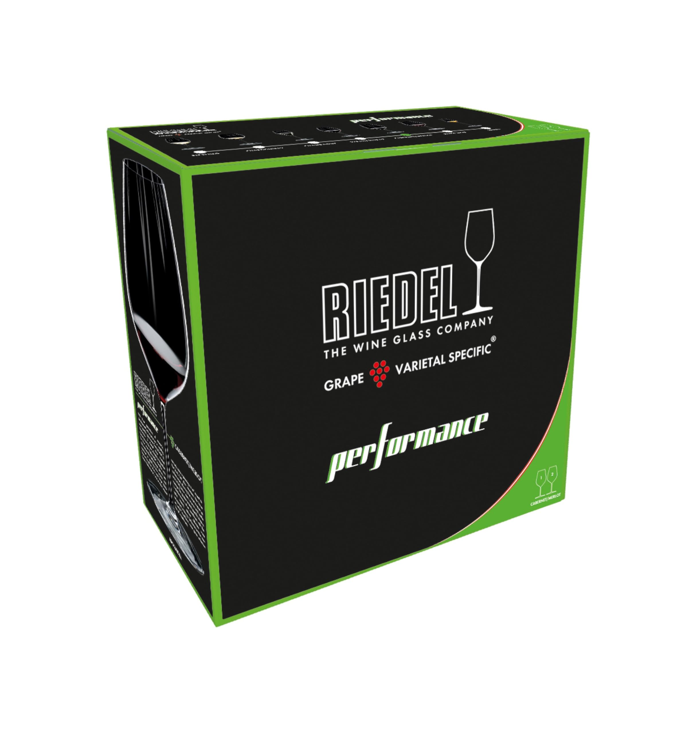 Riedel Performance Cabernet/Merlot copa ideal para degustaciones de Cabernet y Merlot.
