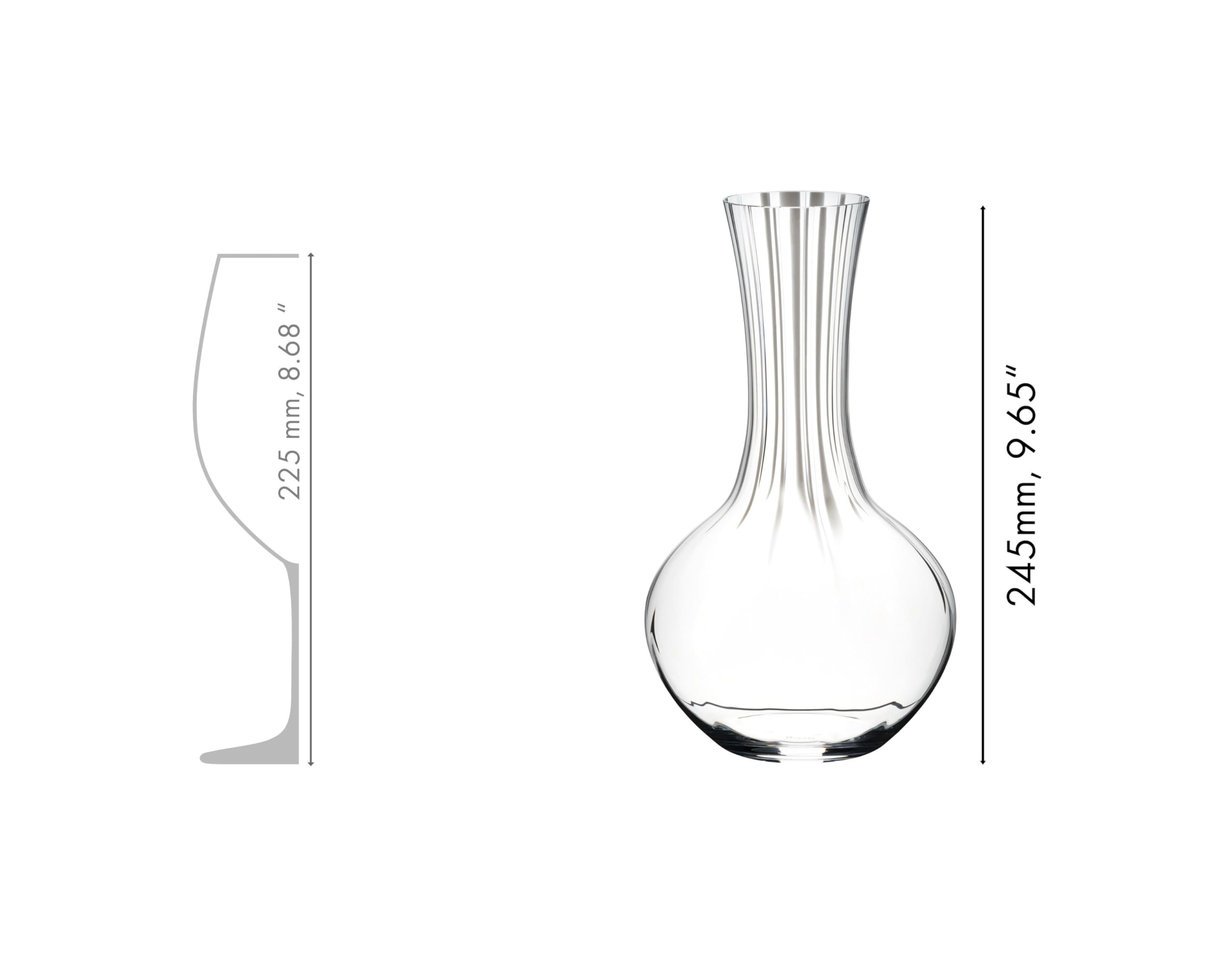 Riedel Performance Decanter, base estable para la mesa