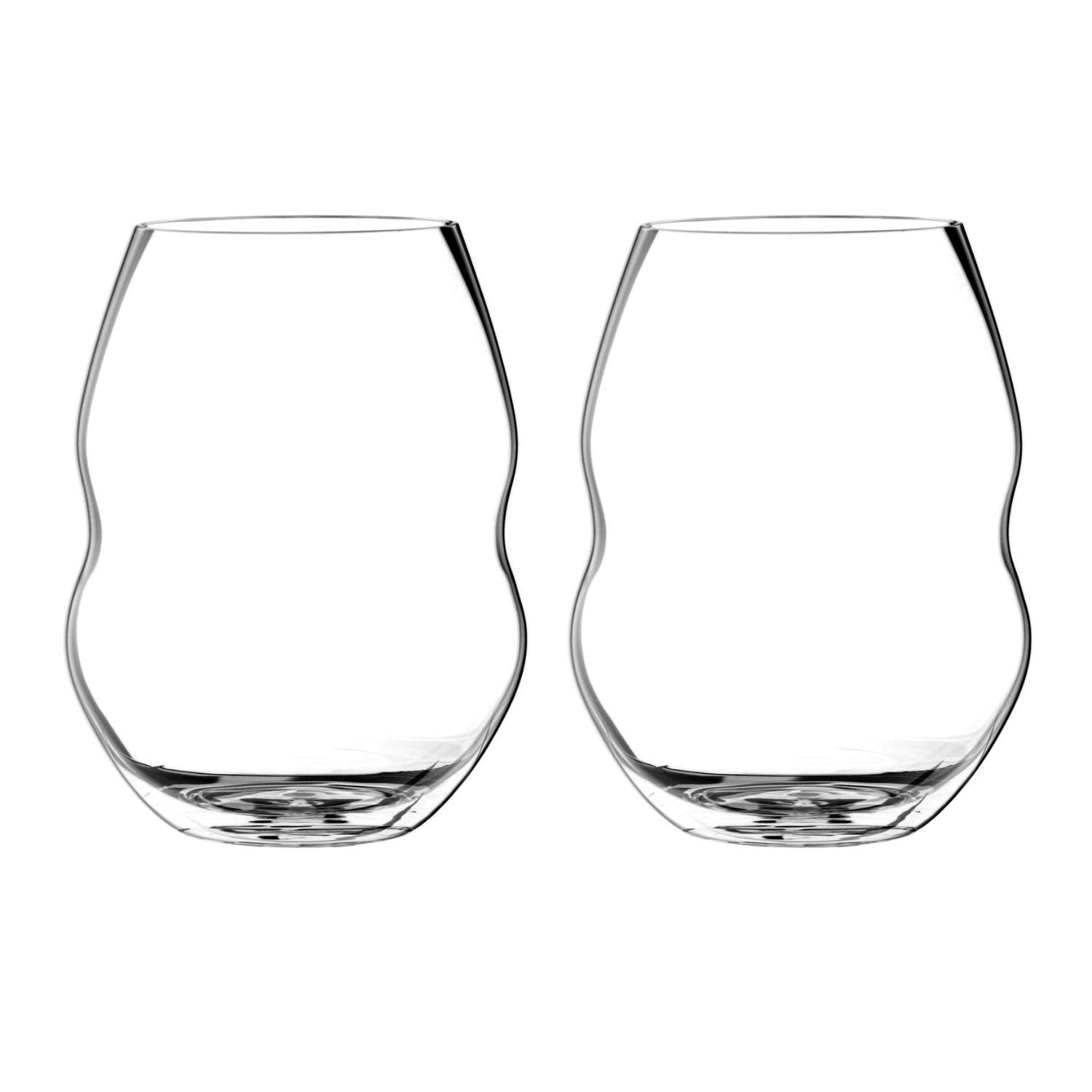 Vaso sin tallo para vino tinto Riedel con diseño que facilita agitación suave