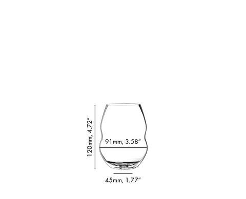 Copa Riedel Swirl de 605 ml, adecuada para vino, jugo o agua