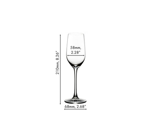 Vasos de tequila Riedel, forma única concentra aromas para una degustación más equilibrada.