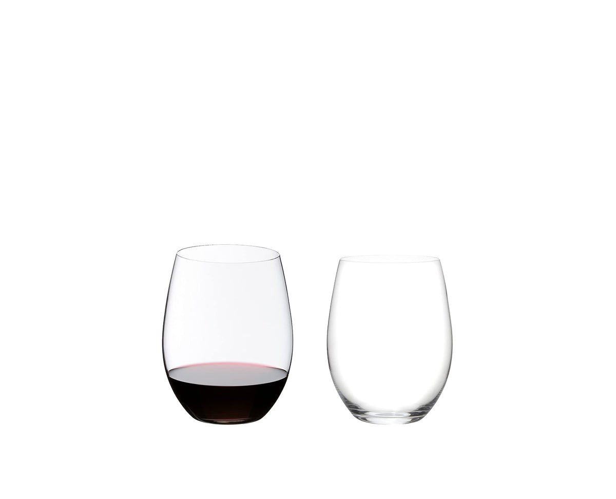 Vaso Riedel The O sin tallo para Cabernet/Merlot, elegante y estable.