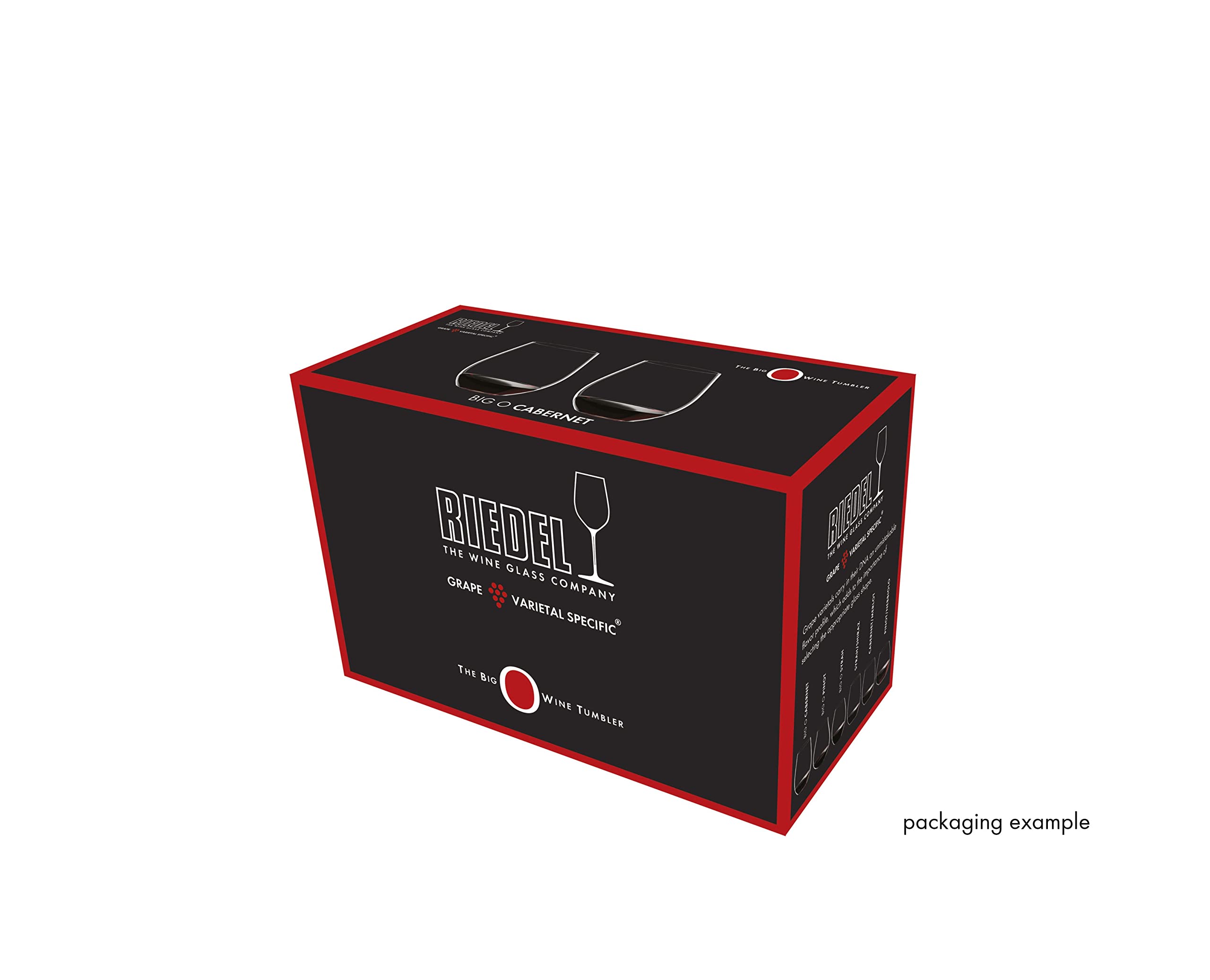 Riedel The O realza la experiencia de vinos rojos como cabernet y merlot.