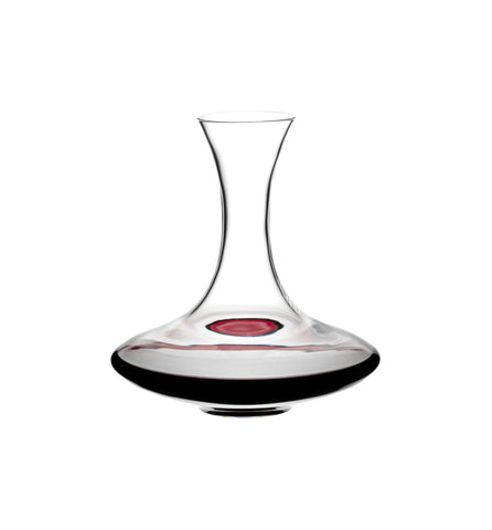 Decantador Riedel Ultra con cuerpo ancho que facilita la sedimentación.