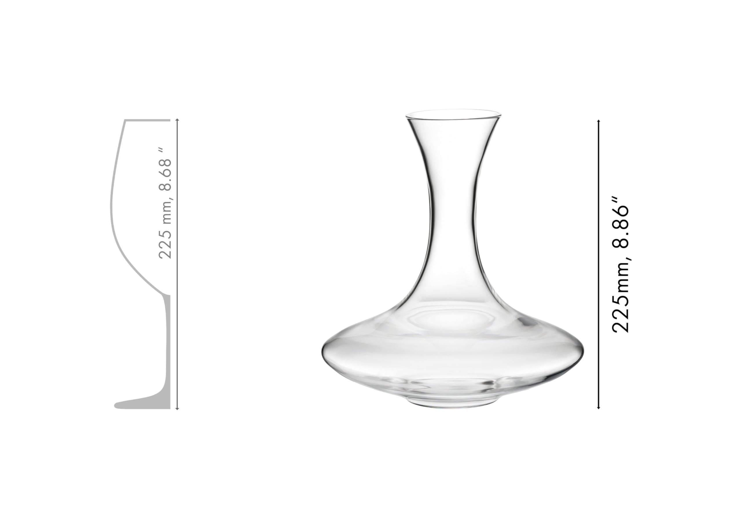 Decantador Riedel Ultra soplado a mano en Austria para artesanía de alto brillo.