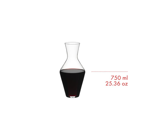 RIEDEL Veloce decantador cristal transparente: diseño premium para vinos.