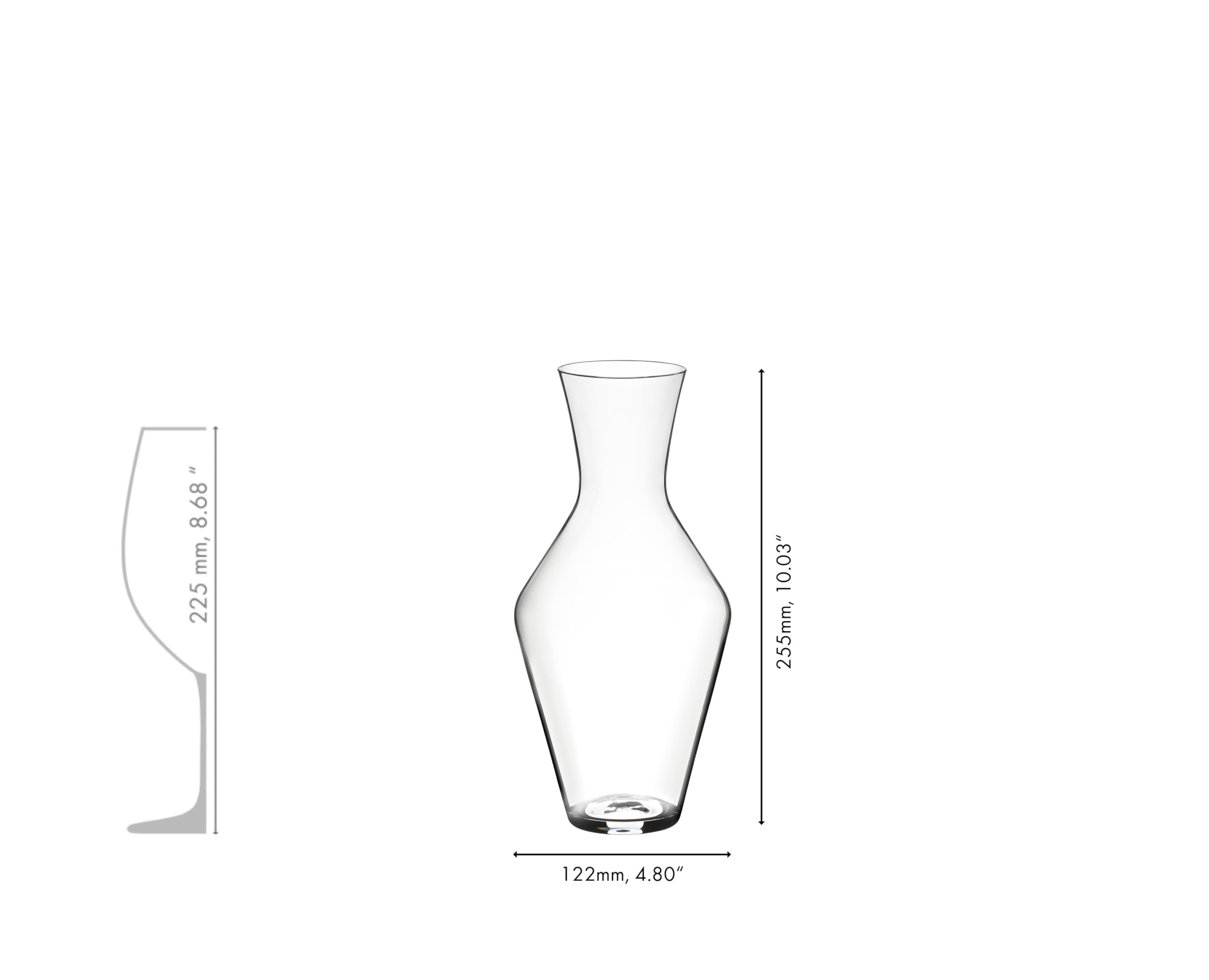 RIEDEL Veloce decantador tallo alto: estabilidad y presencia en la mesa.
