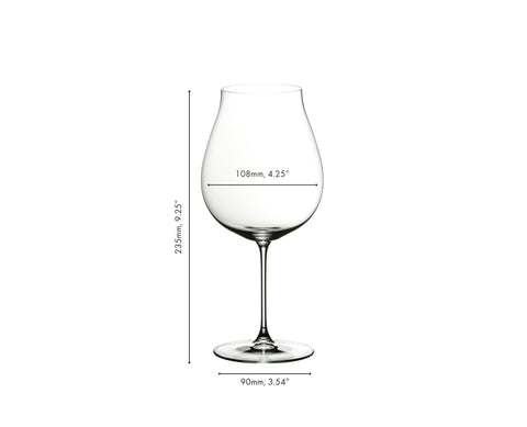 Copa Veritas de Riedel con borde ligeramente ensanchado dirige sabores al paladar