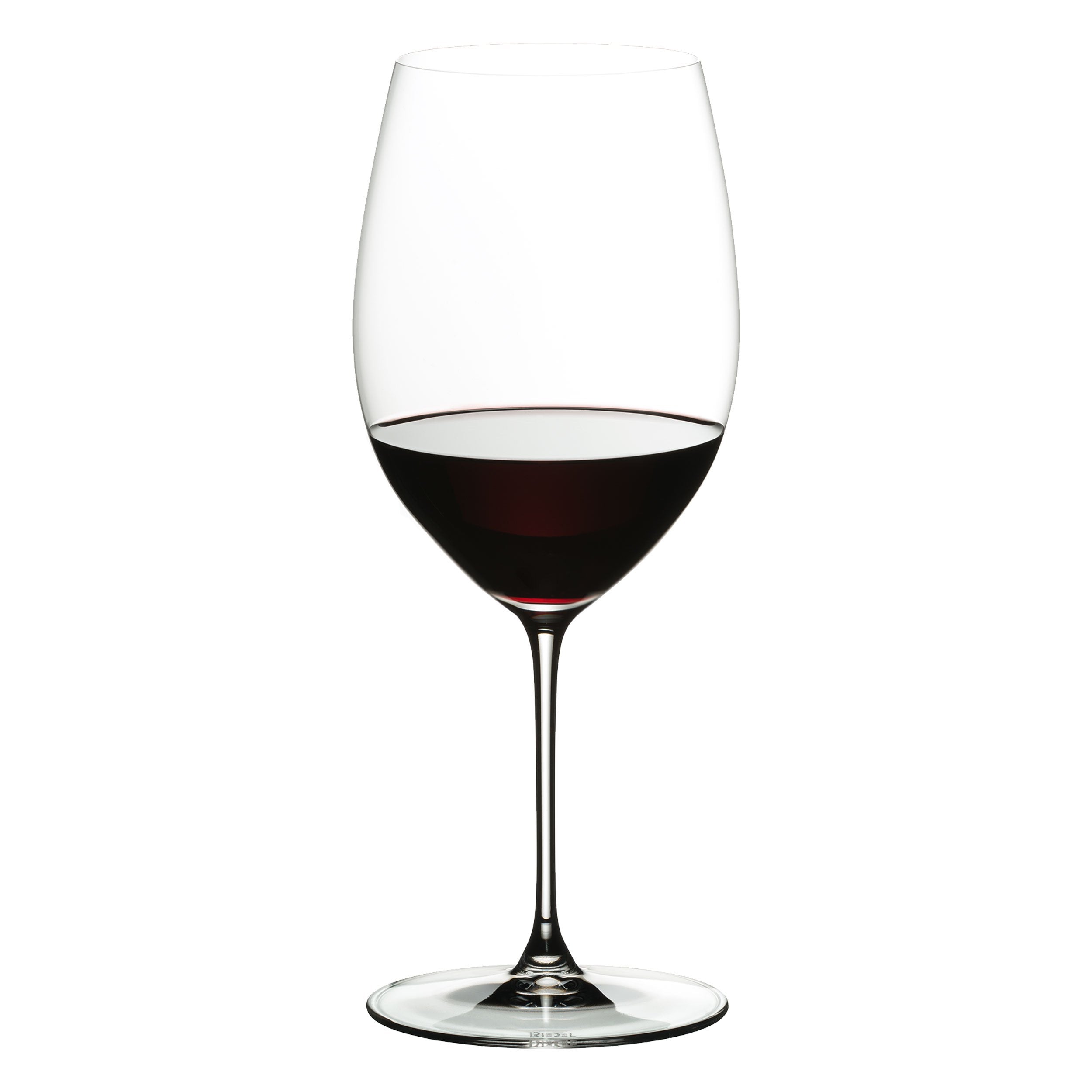 Vaso Veritas Cabernet de Riedel para vinos tintos complejos, realza aroma y balance.
