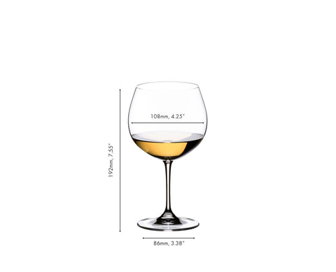 Riedel Vinum Montrachet, cristal con 24% de plomo para brillo claro.