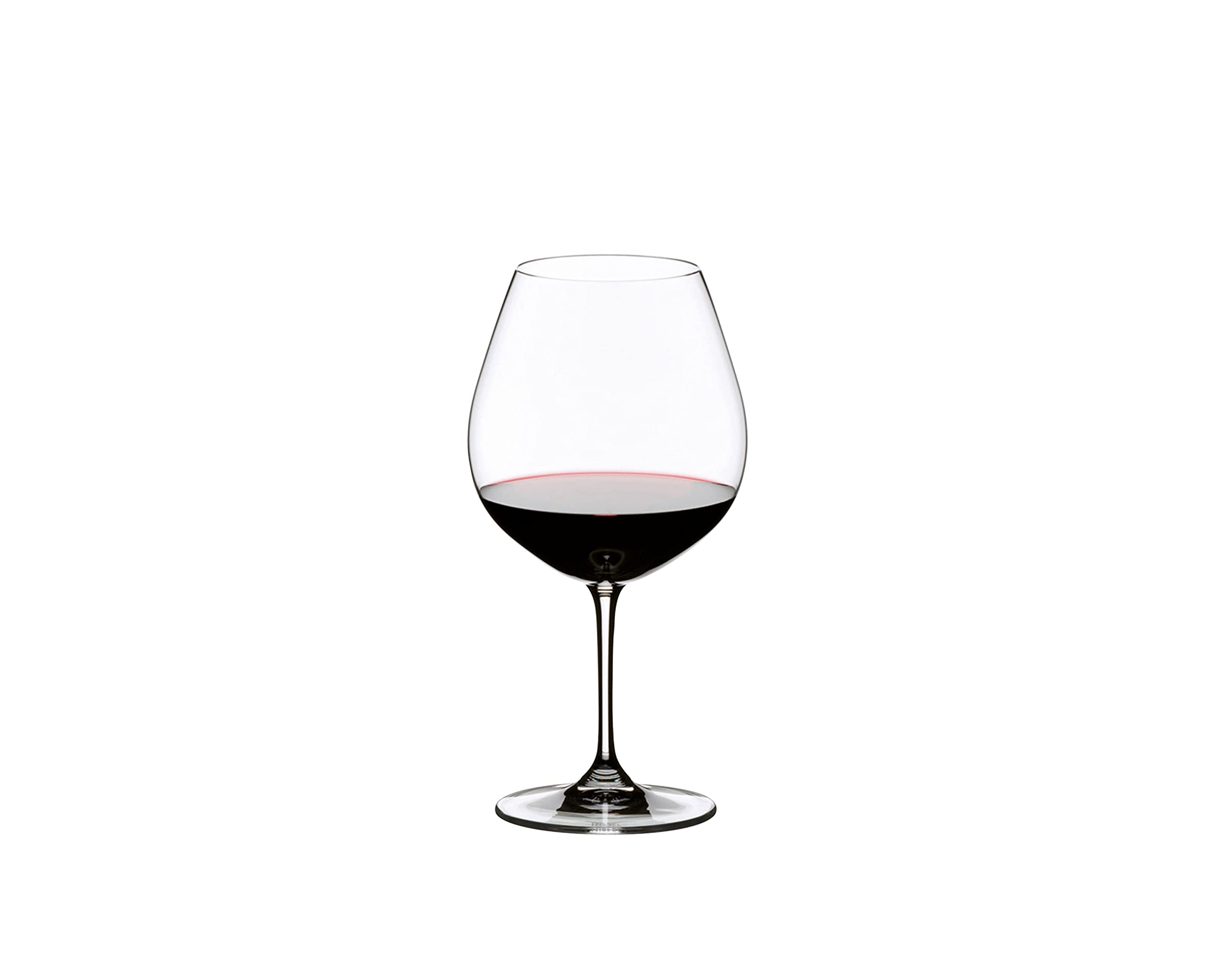 Copa Riedel Vinum Pinot Noir Borgoña, tallo alto facilita manejo estable durante el servicio.