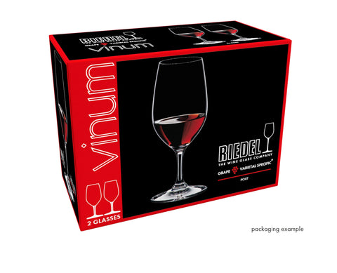 Riedel Vinum Port, cristal claro que transmite brillo y pureza.