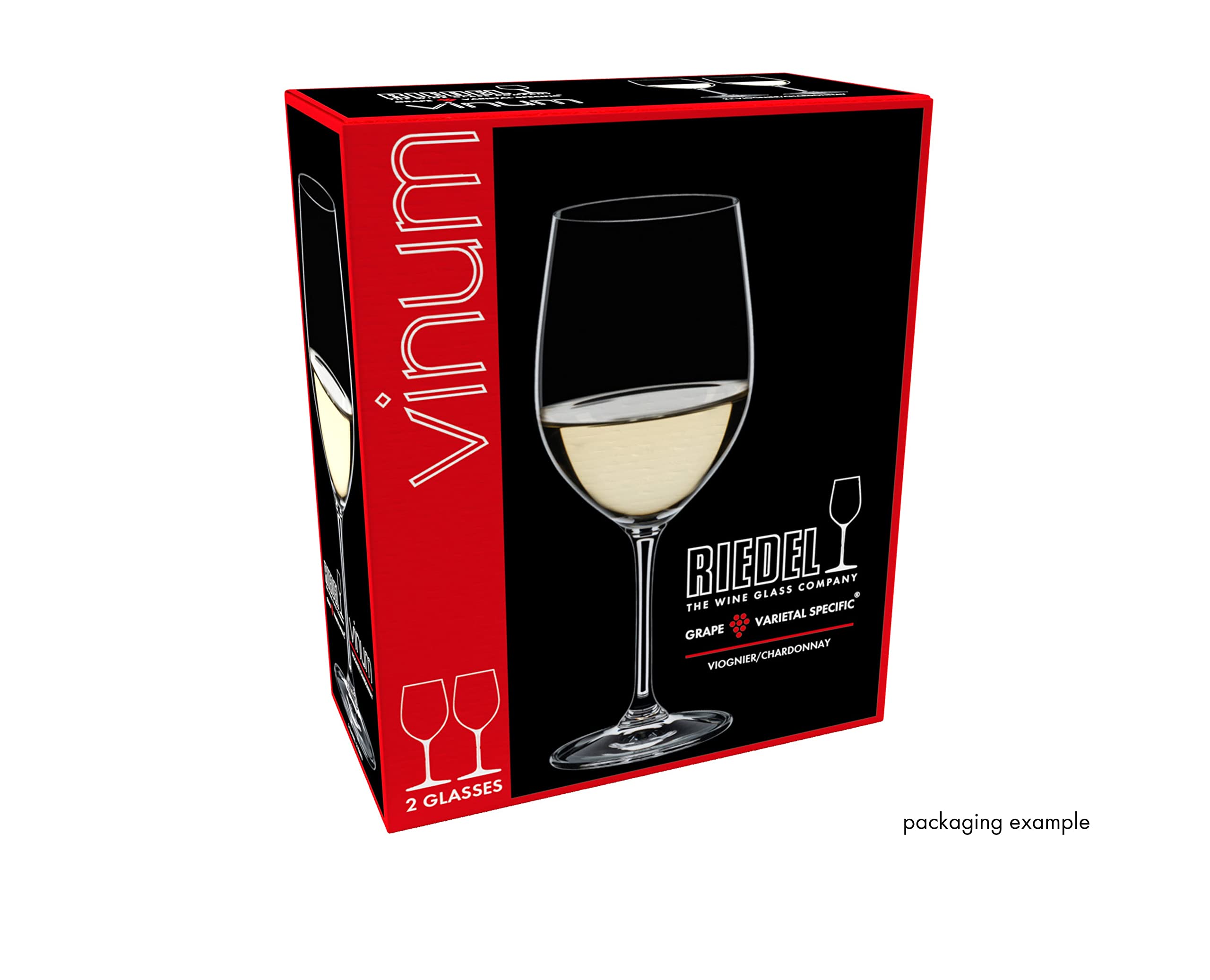 Conjunto de dos copas Riedel Vinum Viognier/Chardonnay, ideal para cenas o catas.