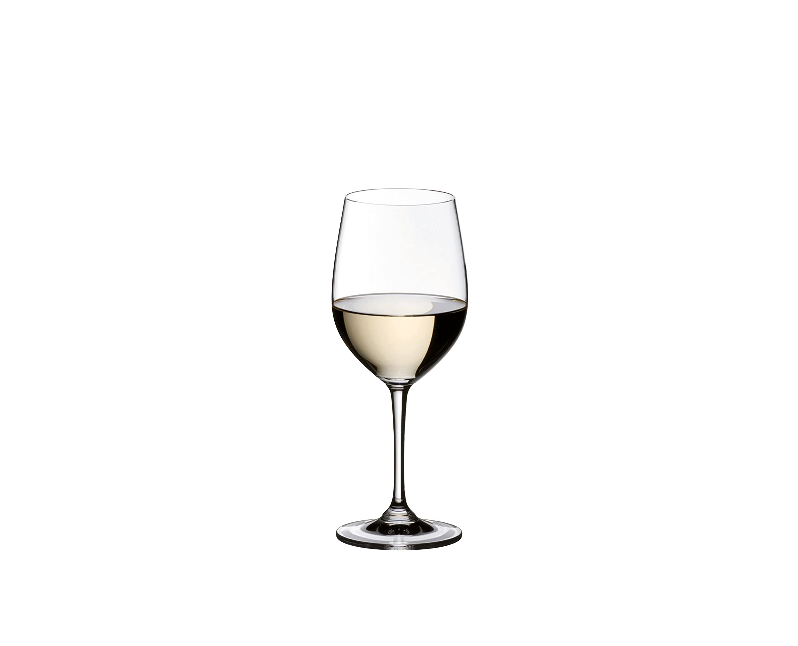 Copa Riedel Vinum Viognier/Chardonnay, detalle lateral, enfatiza textura aterciopelada.